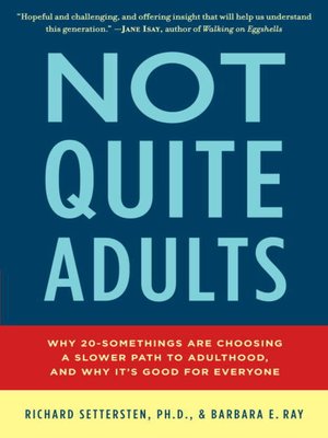 cover image of Not Quite Adults